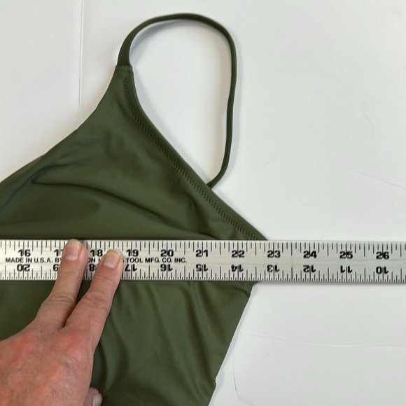 J. Crew Scoopneck One Piece Swimsuit Women's Plus 24 Green New BF162 - Picture 4 of 15